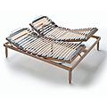evergreenweb rete in legno matrimoniale con alzate manuali separate lemon 160x190 cm