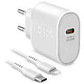 SBS tetrkitpd20ligw caricabatterie per dispositivi mobili smartphone bianco ac ricarica rapida interno