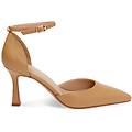 décolleté open shank donna camel tacco 7 5 cm