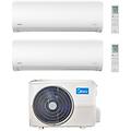 climatizzatore dual split serie xtreme pro green 9+9 con m4oe-28hfn8-q inverter r 32 wi-fi classe