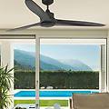 ventilatore da soffitto led tonic marrone scuro