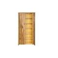vetrina in legno di quercia selvatica 105x45x204 oliato naturale pure oak #106