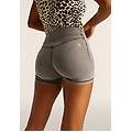 jeggings n. o. w. short skinny a vita alta in tencel denim light grey-seams black donna medium