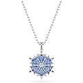SWAROVSKI pendente magic fiocco di neve blu placcato rodio os