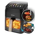 friggitrice ad aria cecofry 11l 2900w doppio cestello affumicatore e grill