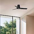 ventilatore da soffitto hey s nero motore dc silenzioso ø 90 cm