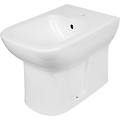 tecnomat bidet serie s20 filo muro a terra in ceramica bianca