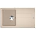 lavello integrato 1 vasca con gocciolatoio laterale destro o sinistro boston l 86 x l 50 cm beige