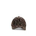 cappello con visiera marrone