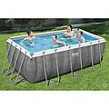 set piscina power steel rettangolare 412x201x122 cm