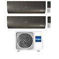 climatizzatore dual split flexis plus black 7+7 con 2u40s2sm1fa inverter wi-fi classe a++