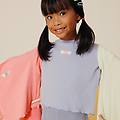 t-shirt in costina da bambina viola taglia 6