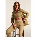 pantaloni joggers in jersey con elastico logato scopribile aloe donna large