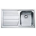 lavello 1 vasca (86x50cm) llx 611 l logica line inox spazzolato 101 0085 776