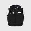 gilet aperto in jersey pesante con cappuccio da bambino grigio taglia 6