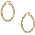 orecchini donna oro giallo bianco gl100992