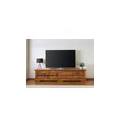 mobile tv in legno di acacia 240x40x55 laccato miele oxford #01017