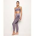 yamamay - leggings con lycra sport fitness ii / malva scuro / l malva scuro