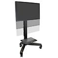 neo-flex mobile mediacenter vhd nero pannello piatto carrello multimediale (24-191-085)