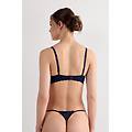 reggiseno balconcino sofia in pizzo donna blu taglia 2d
