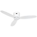 eco plano ii we-we ventilatore da soffitto con motore luce e controllo 13w bianco