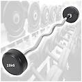 - trade shop manubri bilanciere curl curvo ondulato precaricato da 30 kg 15+15 kg bodysolid