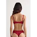 reggiseno a balconcino giorgia in pizzo donna rosso taglia 0c
