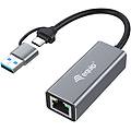 adattatore rete usb-c 2. 5 gigabit ethernet grigio alluminio 15cm lan rj-45