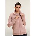 felpa con zip collo e fronte in sherpa logo borchie fawn donna extra large