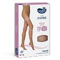 srl linea charme collant 70 denari colore nero taglia 2 collant a compressione graduata morbido e