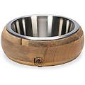 ciotola in legno e acciaio mandira 650 ml &oslash; 16 5 cm
