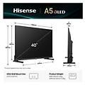 40a59q tv qled 40'' serie a5q full hd 1920x1080p/smart tv/classe f/nero [40a59q]