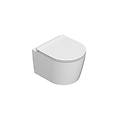 vaso sospeso senza brida in ceramica 43x36 cm globo forty3 fos06bi bianco ceramica standard