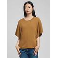 t-shirt in cotone con maniche ampie
