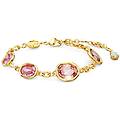 braccialetto imber taglio ottagonale rosa placcato color oro os