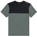 freddy. t-shirt colour block con stampa sulla spalla tshirt ritiro gratis