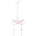 bluebella colette harness con reggicalze rosa perla