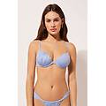 push up costume shiny satin donna azzurro 4