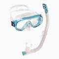 cressi. set snorkeling per bambini ondina + maschera top + boccaglio trasparente maschere ritiro