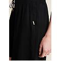 pantaloni corti comfort fit in viscosa effetto lino black zebra animalier donna extra small