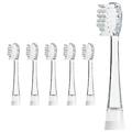bubble brush pack testine di ricambio trasparenti 6 unità