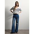 - jeans in denim blu wide leg donna blu taglia 38