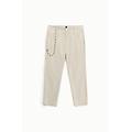 pantaloni regular-fit con catena