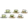 set 6 tazzine espresso con piattino vogliadi