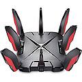 ax6600 tri-band wi-fi 6 gaming router con 4 porte gigabit+1 porte 2. 5g 2 porte usb quad-core cpu