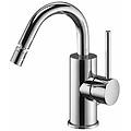 paffoni miscelatore bidet con canna orientabile e scarico automatico serie light lig137cr cromato