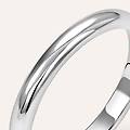 fede francesina 2. 5 mm oro bianco collezione fede tradizionale 750/1000 oro bianco