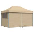 - tendone per feste pieghevole pop-up con 4 pareti beige