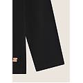 felpa donna regular fit in viscosa con collo a tubo nero donna large