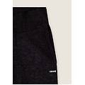 pantalone donna gamba dritta in tricot nero donna large
